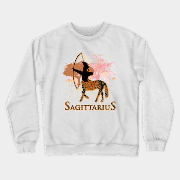 sagittarius zodiac sign Crewneck Sweatshirt by LO2Camisetas